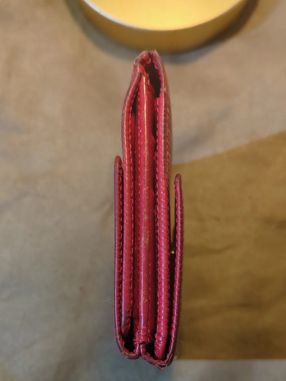 Louis Vuitton Red Epi Leather Compact Wallet